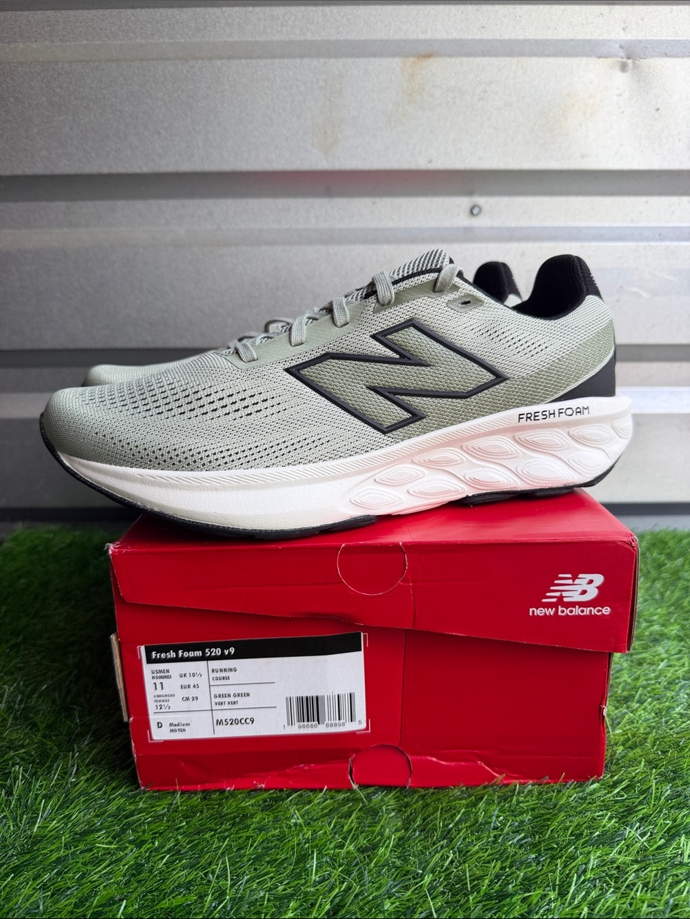 New Balance Men’s Fresh Foam Running Shoes - Sage/Black